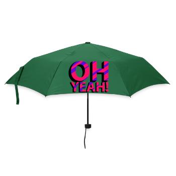 OH YEAH! - Regenschirm (klein) - Flaschengrün - Vorne