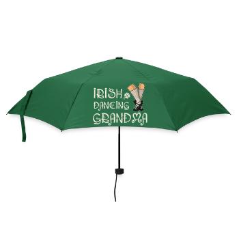 Irland irish Dance Tanzschule Schuhe Spruch - Regenschirm (klein) - Flaschengrün - Vorne