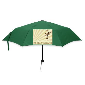 Bouldern Klettern Sportarten Turnhalle Wand - Regenschirm (klein) - Flaschengrün - Vorne