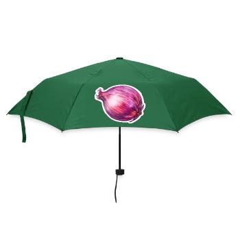 Zwiebel rot - Regenschirm (klein) - Flaschengrün - Vorne