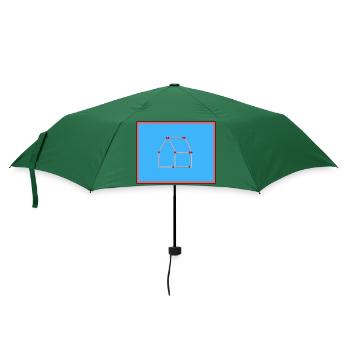 Streichholz legespiel - Regenschirm (klein) - Flaschengrün - Vorne