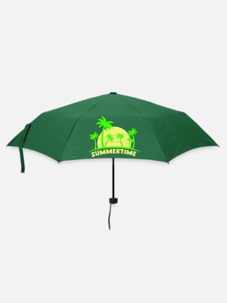 summertime - Regenschirm (klein) - Flaschengrün