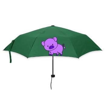 pig - Regenschirm (klein) - Flaschengrün - Vorne