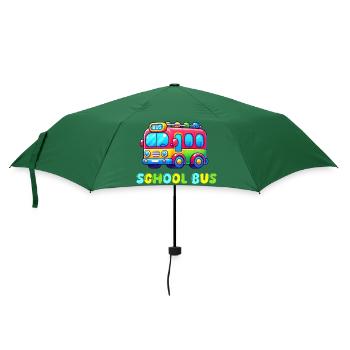 bus schule - Regenschirm (klein) - Flaschengrün - Vorne