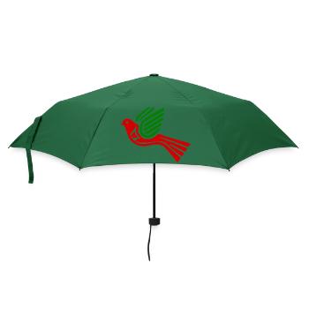 Friedenstaube taube - Regenschirm (klein) - Flaschengrün - Vorne