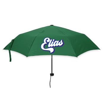Elias | Farben änderbar - Regenschirm (klein) - Flaschengrün - Vorne