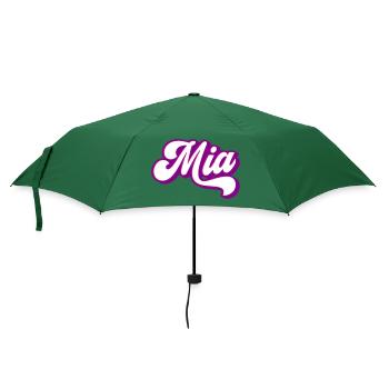 Mia | Farben änderbar - Regenschirm (klein) - Flaschengrün - Vorne