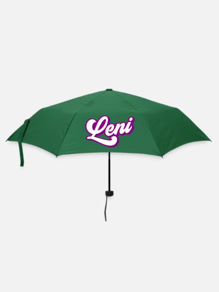 Leni | Farben änderbar - Regenschirm (klein) - Flaschengrün
