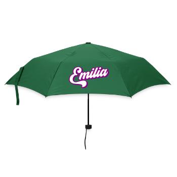 Emilia | Farben änderbar - Regenschirm (klein) - Flaschengrün - Vorne