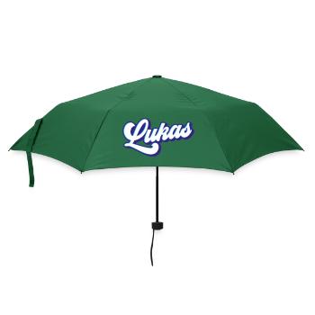 Lukas | Farben änderbar - Regenschirm (klein) - Flaschengrün - Vorne
