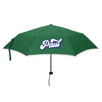 Paul | Farben änderbar - Regenschirm (klein) - Flaschengrün - Vorne