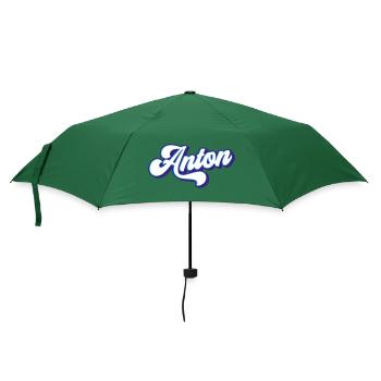 Anton | Farben änderbar - Regenschirm (klein) - Flaschengrün - Vorne