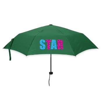 Star Sterne | Farben änderbar - Regenschirm (klein) - Flaschengrün - Vorne