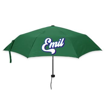 Emil | Farben änderbar - Regenschirm (klein) - Flaschengrün - Vorne