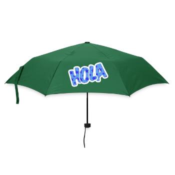 Sprüche - Regenschirm (klein) - Flaschengrün - Vorne