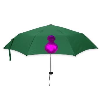Pink Magic T Shirt Gothic Hexenwürfel Zaubertrankflasche - Regenschirm (klein) - Flaschengrün - Vorne