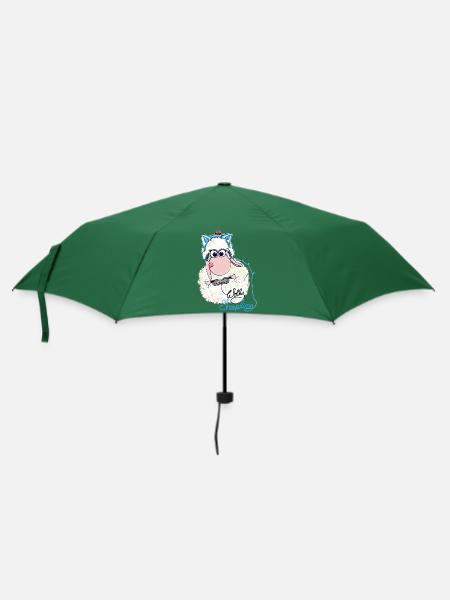 Wolly Sheepling zockt - Regenschirm (klein) - Flaschengrün
