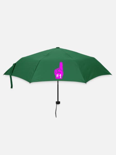 Match USA - Regenschirm (klein) - Flaschengrün