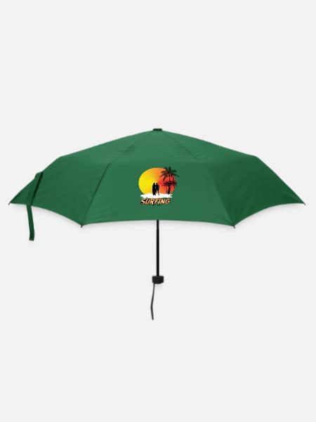 Surfing - Regenschirm (klein) - Flaschengrün