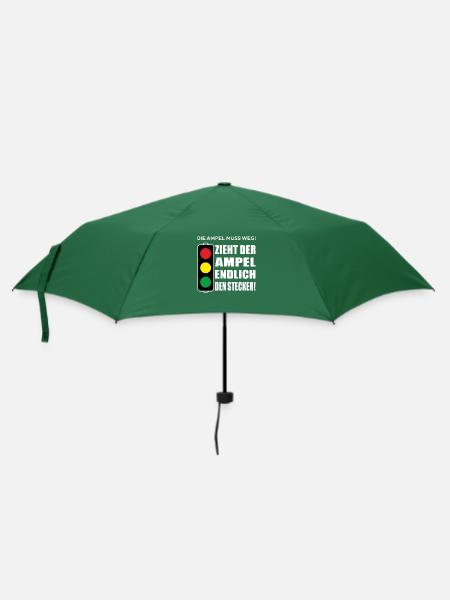 Zieht der Ampel endlich den Stecker - Regenschirm (klein) - Flaschengrün