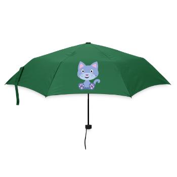 Katzenbekleidung und Accessoires für Kinder - Regenschirm (klein) - Flaschengrün - Vorne