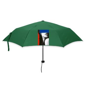 Surrealistische Malerei - Regenschirm (klein) - Flaschengrün - Vorne