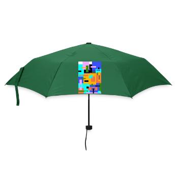 Abstrakte Malerei - Regenschirm (klein) - Flaschengrün - Vorne
