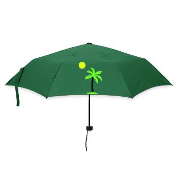 palme - Regenschirm (klein) - Flaschengrün - Vorne