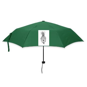 Crazy Pineapple - Regenschirm (klein) - Flaschengrün - Vorne
