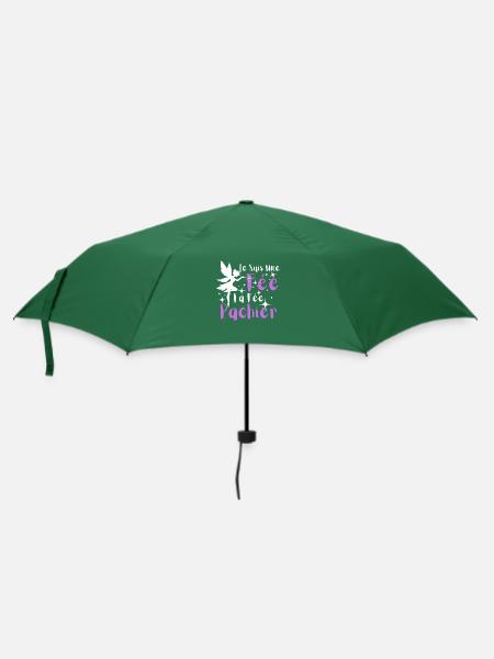 Ich bin eine Fee, die Fee Pachier - Regenschirm (klein) - Flaschengrün