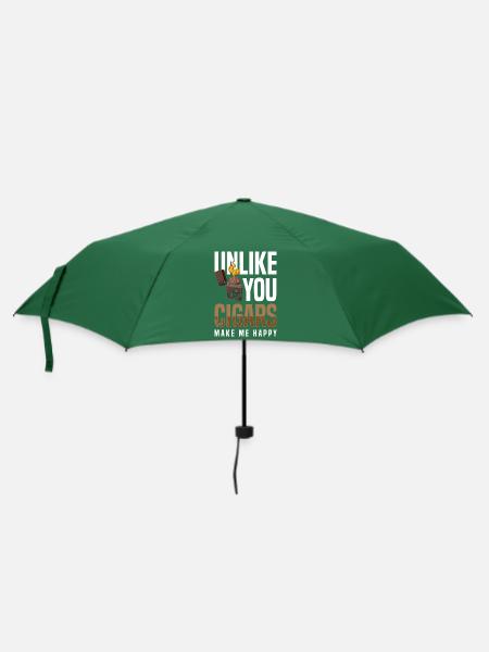 Raucher Tabak Qualm - Regenschirm (klein) - Flaschengrün