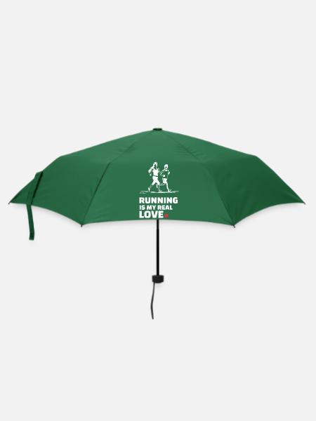 Ich Liebe Rennen - Regenschirm (klein) - Flaschengrün