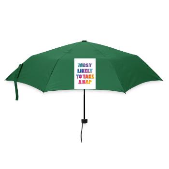 Am wahrscheinlichsten, um ein Nickerchen zu machen - Regenschirm (klein) - Flaschengrün - Vorne