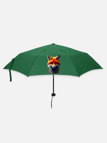 Fuchskopf - Regenschirm (klein) - Flaschengrün