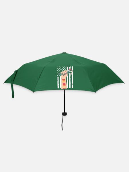 Kosmetikerin - Regenschirm (klein) - Flaschengrün