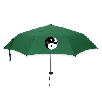 yin yang - Regenschirm (klein) - Flaschengrün - Vorne