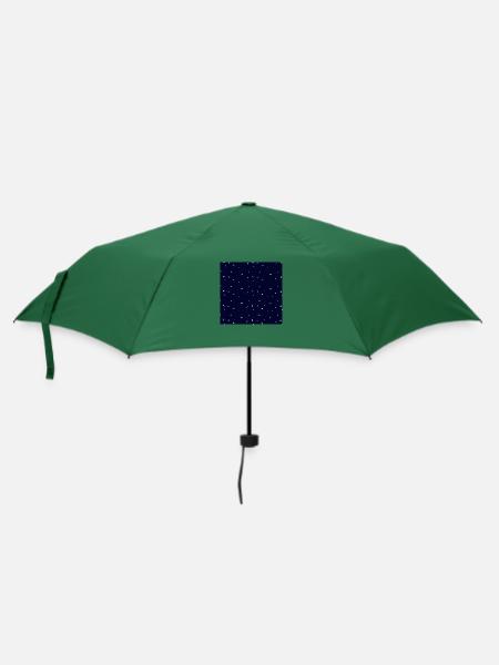 Sterne Muster - Regenschirm (klein) - Flaschengrün