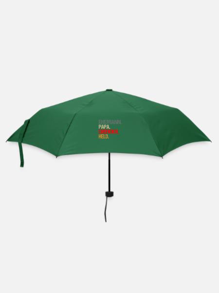 Ehemann Papa Chefkoch Held Spruch Retro für Koch - Regenschirm (klein) - Flaschengrün