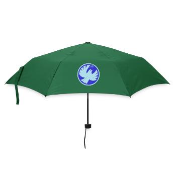 Friedenstaube - Regenschirm (klein) - Flaschengrün - Vorne