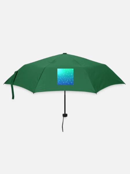 Farbverlauf Sterne Glitzer Hintergrund - Regenschirm (klein) - Flaschengrün