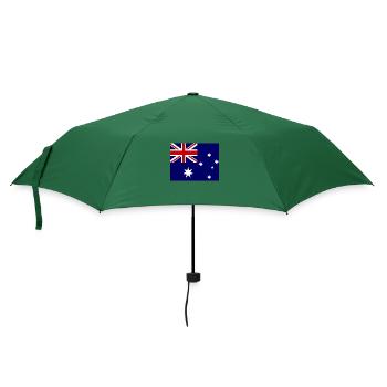 Australien Flagge - Regenschirm (klein) - Flaschengrün - Vorne