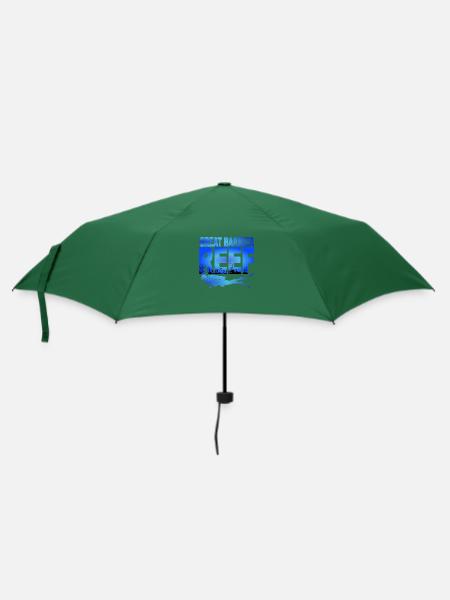GREAT BARRIER REEF - Taucher - Regenschirm (klein) - Flaschengrün