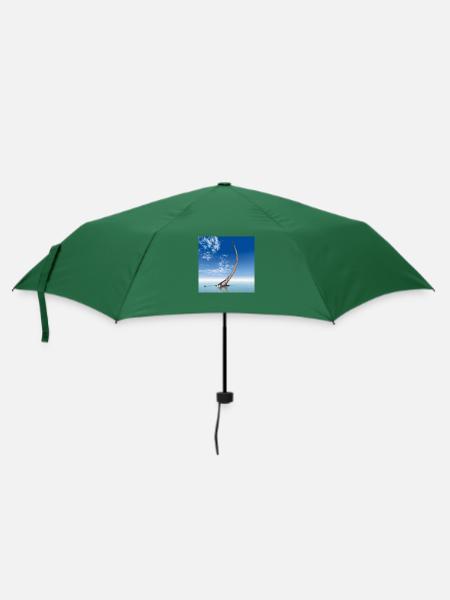 Plesiosaurier Elasmosaurus - Regenschirm (klein) - Flaschengrün