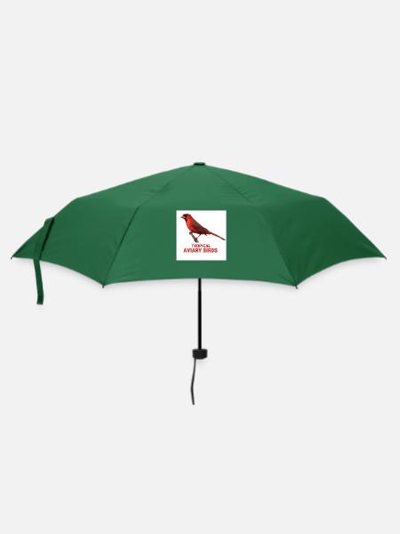 Tropische Volierenvögel - Regenschirm (klein) - Flaschengrün