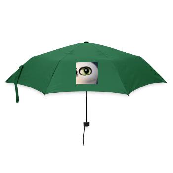 Niedliche Augen - Regenschirm (klein) - Flaschengrün - Vorne
