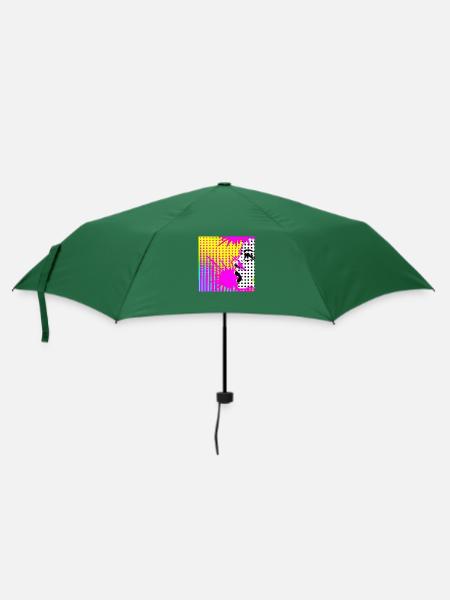 Pop art - Regenschirm (klein) - Flaschengrün