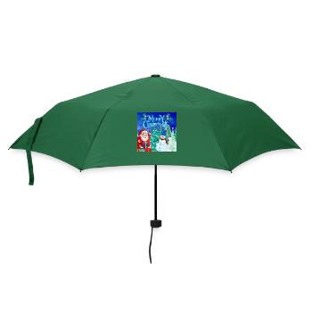 Frohe Feiertage. Frohes neues Jahr! - Regenschirm (klein) - Flaschengrün - Vorne