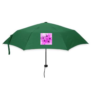 5 STERNE LÄCHELNDER FLIEDER - Regenschirm (klein) - Flaschengrün - Vorne