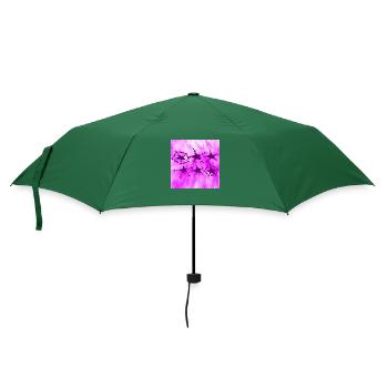 6 STERNE LÄCHELN VIOLETT - Regenschirm (klein) - Flaschengrün - Vorne