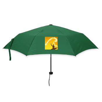 Welle Surfen - Regenschirm (klein) - Flaschengrün - Vorne